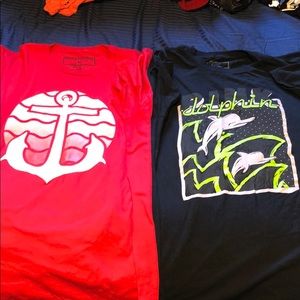 2 Pink Dolphin T shirts, size Large.